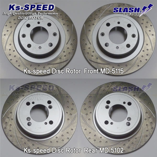 Ks-SPEED ROTOR【MD前後set：MD5115+MD5102】■HONDA■S660■JW5 ■2015/04～■Front259.5x10mm/Rear259.5x9mm■_画像1