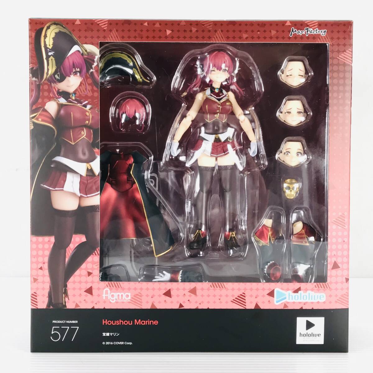 □中古品□ MaxFactory マックスファクトリー フィギュア figma 宝鐘マリン 「ホロライブプロダクション」開封済み hololive ホロライブ_画像1