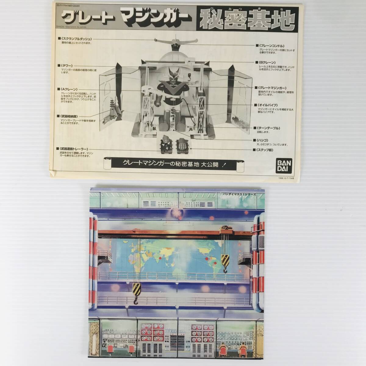 * unused goods * BANDAI Bandai plastic model Great Mazinger secret basis ground ( Great Mazinger attaching ) reprint higashi . animation * version right . various proof seal have 