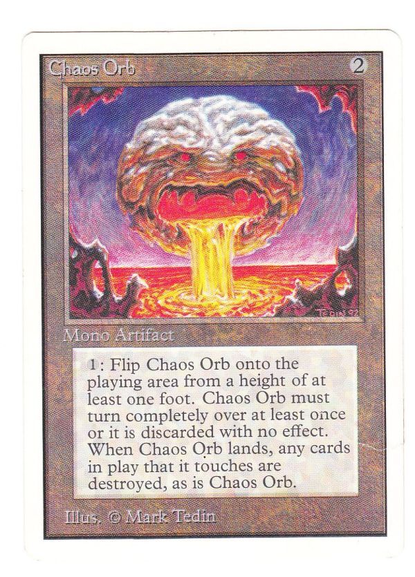 ●MTG● UN Chaos Orb(英語 折れ)_画像1