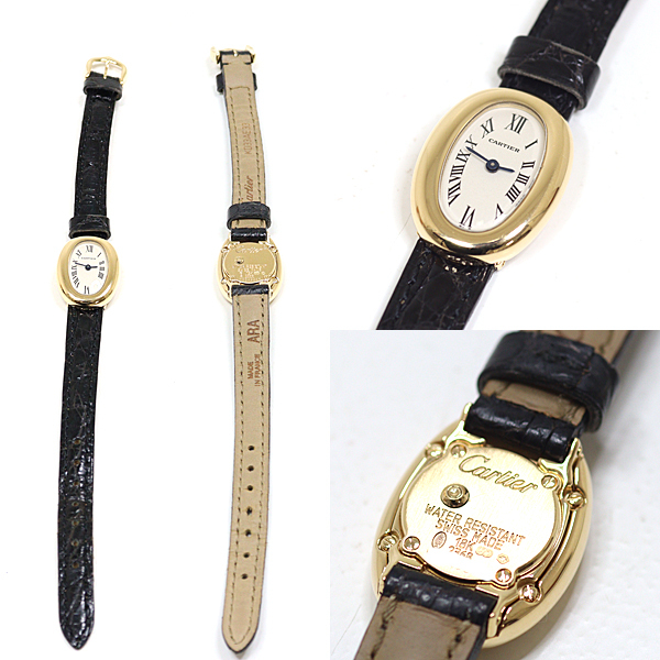 CARTIER Cartier женские наручные часы Mini Baignoire W1510956 750YG Complete сервис settled [ б/у ]