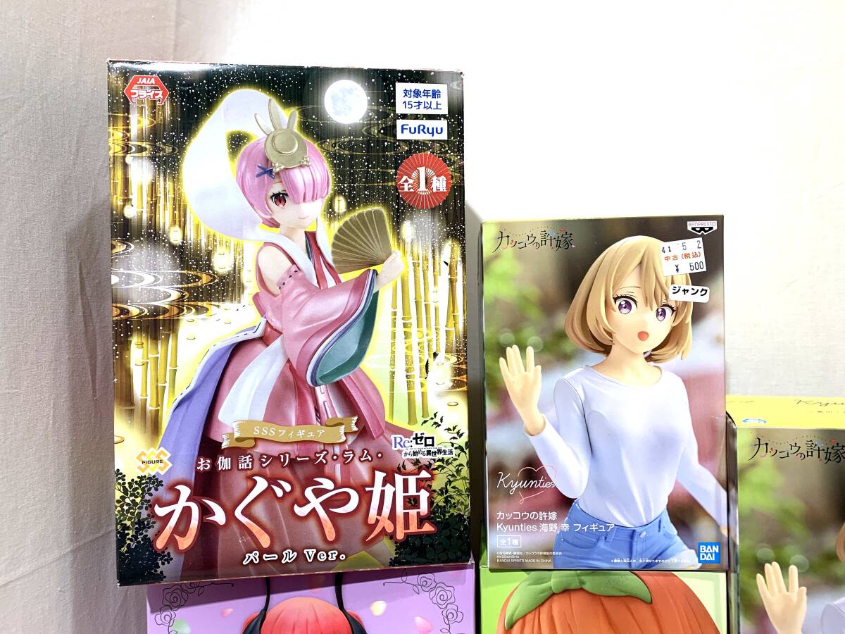 【ジャンク品/140】五等分の花嫁 カッコウの許嫁 女神のカフェテラス Re:ゼロ 他 美少女フィギュアまとめ 開封済 箱付きジャンク品の画像2