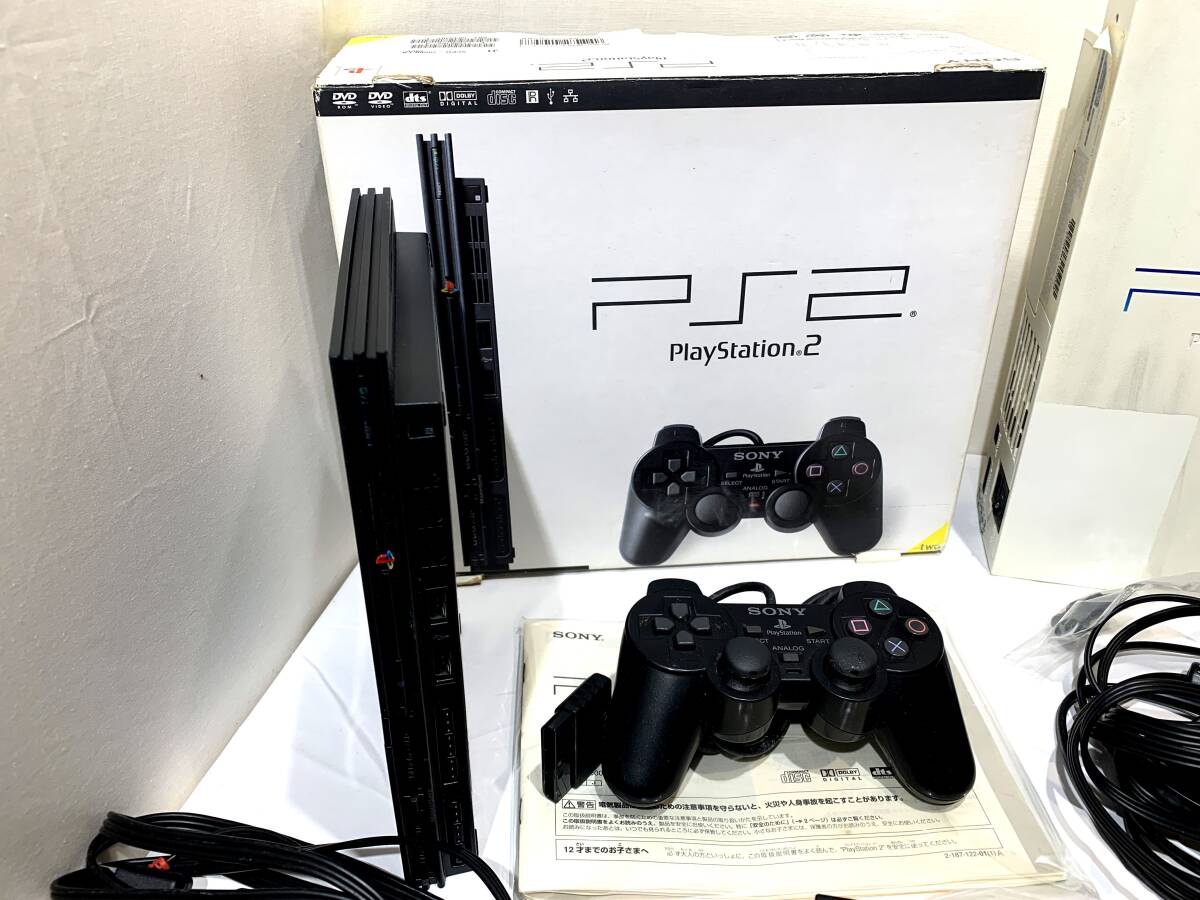 【ジャンク品/140】SONY PlayStation PS2 本体 周辺 まとめ SCPH-55000 70000 90000 他_画像2