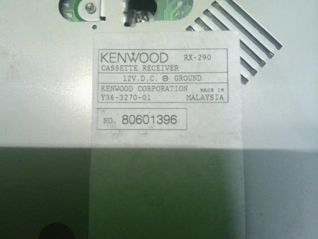 KENWOOD Kenwood radio-cassette RX-290 AM*FM 1DIN cassette deck tape deck [ Suzuki Wagon R MC22S.. removal ] test OK