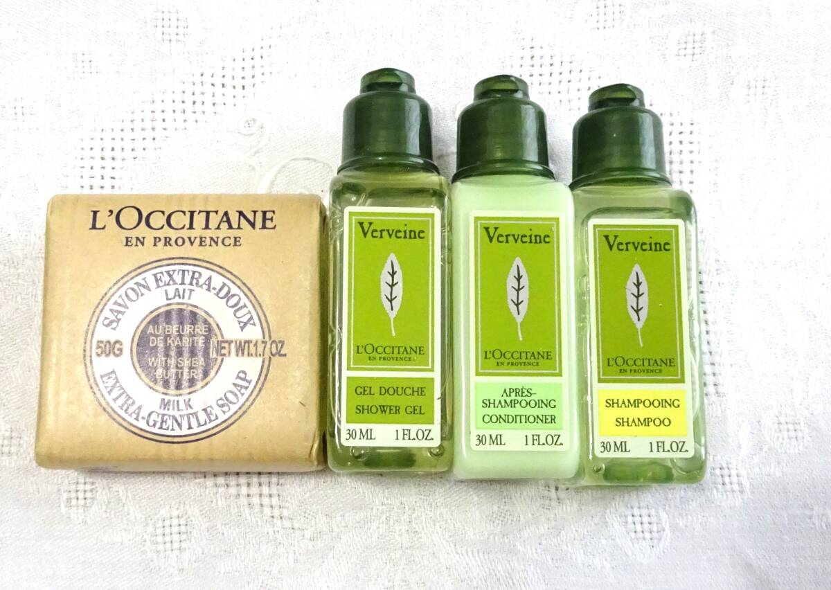 L’OCCITANE ロクシタン アメニティーセット ★ シャンプー コンディショナー シャワージェル バターソープ 石鹸 石けん_画像1