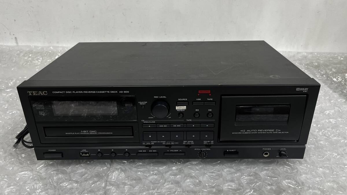 WA037283(052)-519/AM12000【名古屋】TEAC プレイヤー COMPACT DISC PLAYER AD-800 ティアック_画像1