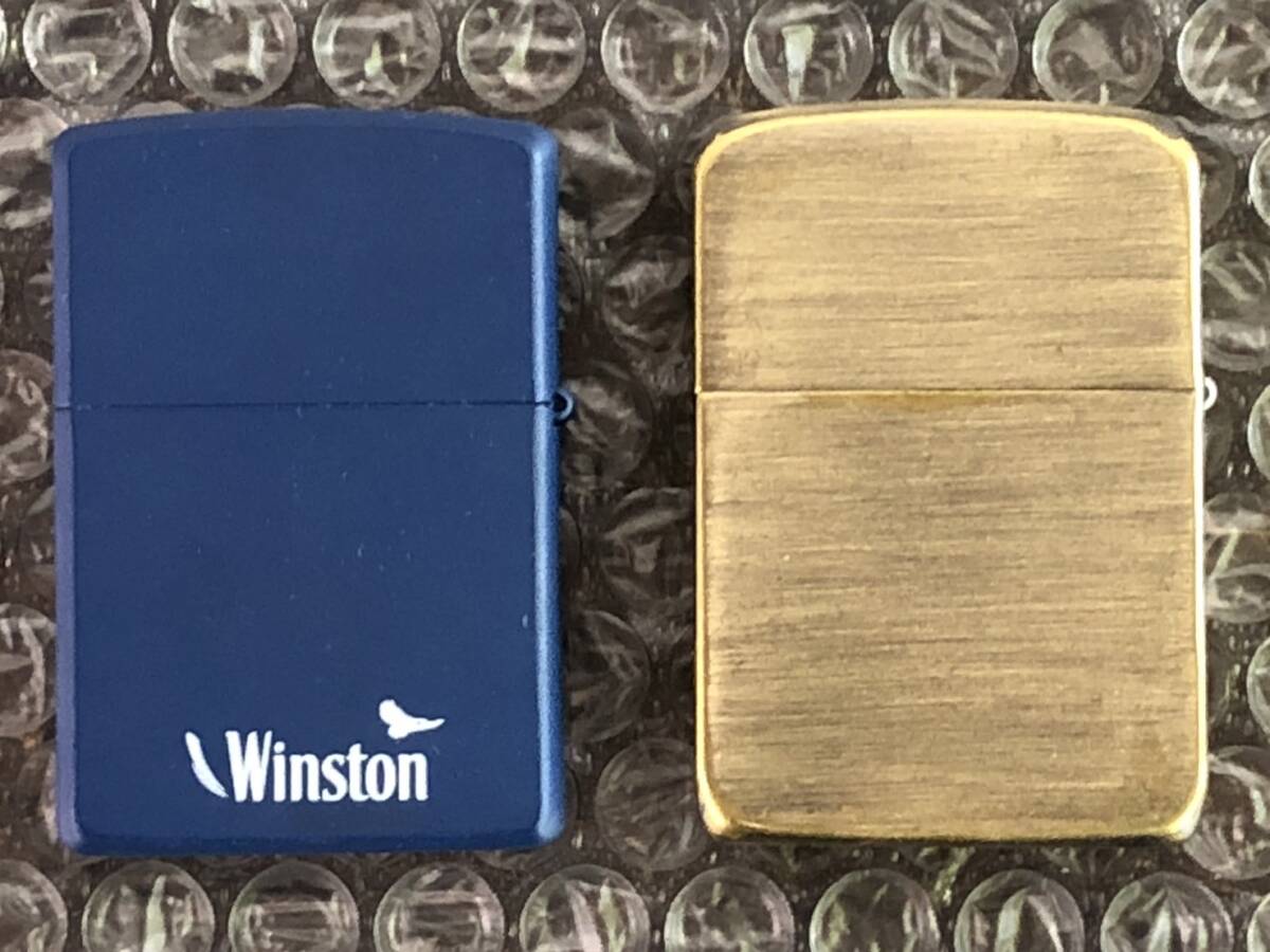 YA039221(051)-130/YS3000【名古屋】Zippo ジッポー 2点まとめ MADE IN USA A HP PAT.2032695 HOPE / D 16 Winston Freedom オイルライター_画像2