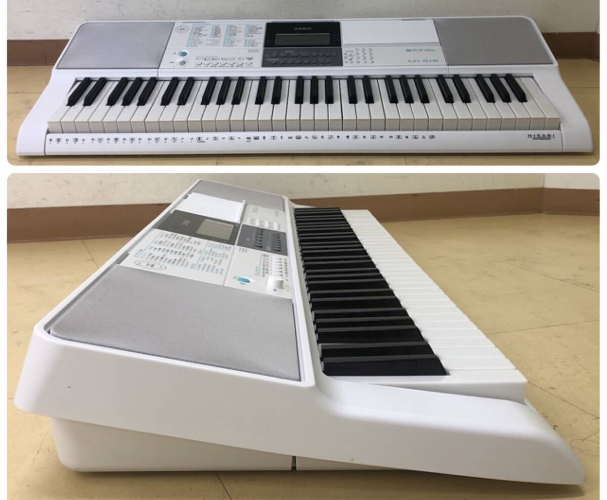 LA015344(051)-319/OY3000【名古屋】CASIO カシオ LK-516 19年製 HIKARI NAVIGATION キーボードの画像3