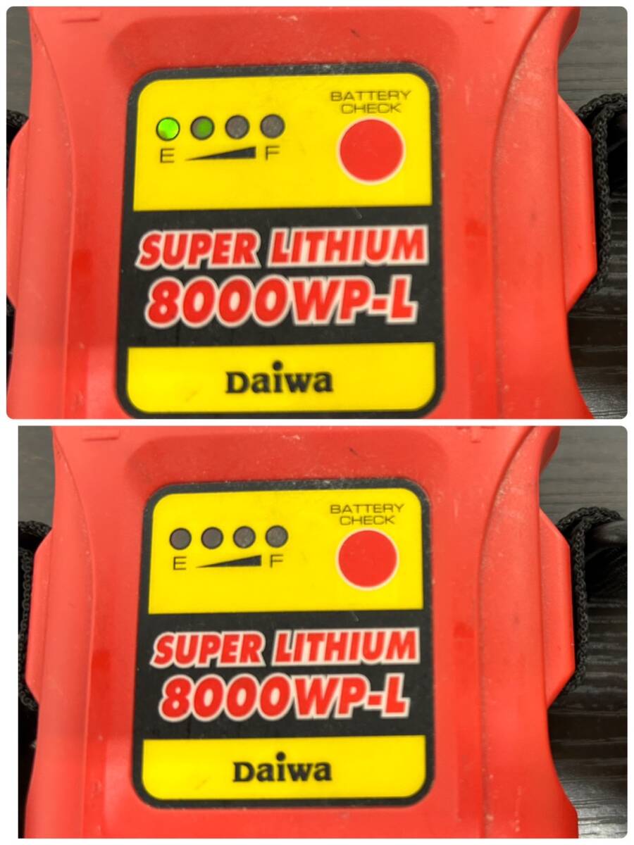 JA037221(044)-655/IK3000【名古屋】Daiwa ダイワ SUPER LITHIUM 8000WP-L スーパーリチウム 8000WP-L リチウムバッテリー の画像10