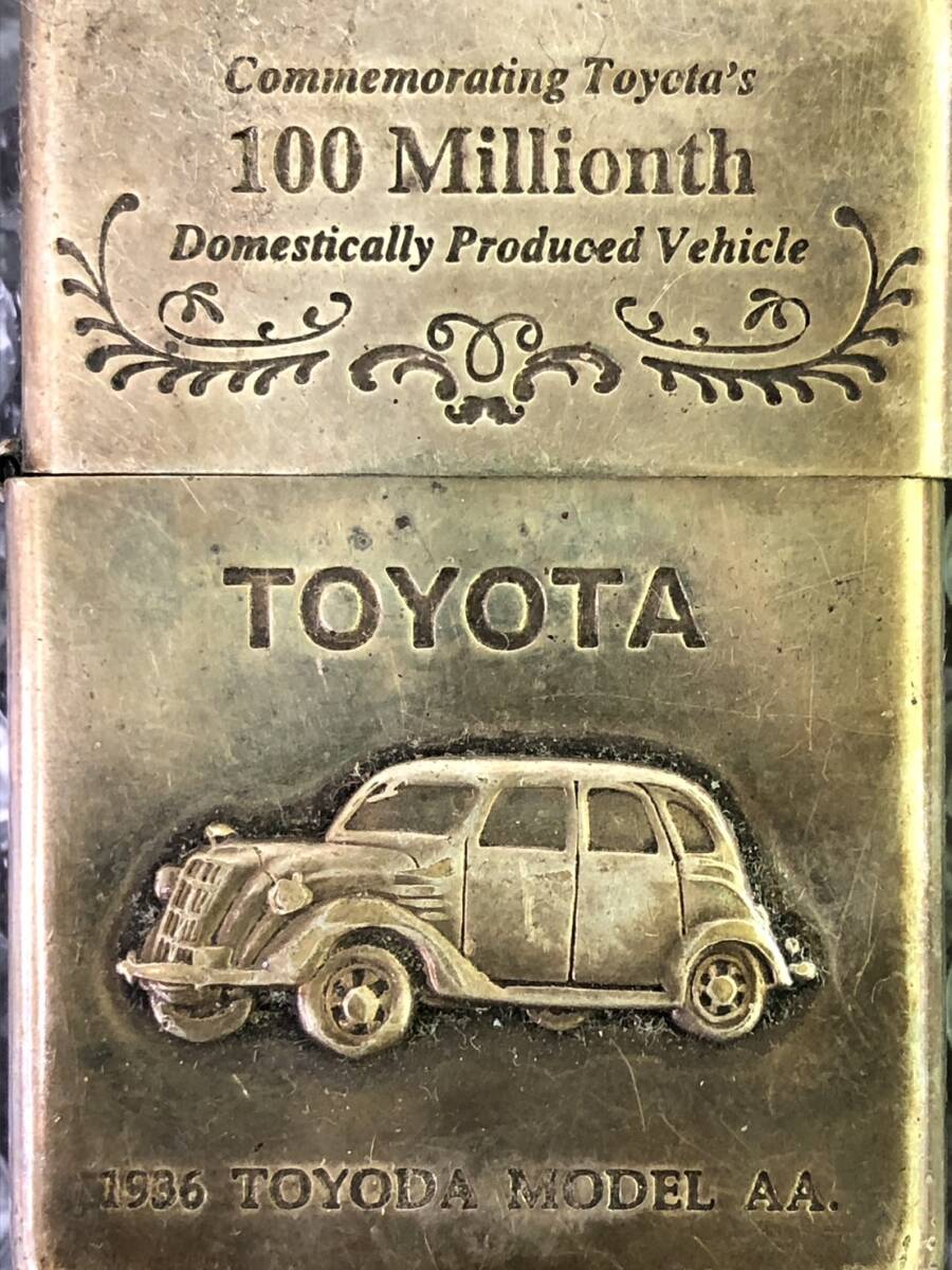 YA037004(052)-115/KK7000【名古屋】Zippo ジッポー D XⅤ TOYOTA 100 Millionth LIMITED No.01298 オイルライター_画像7