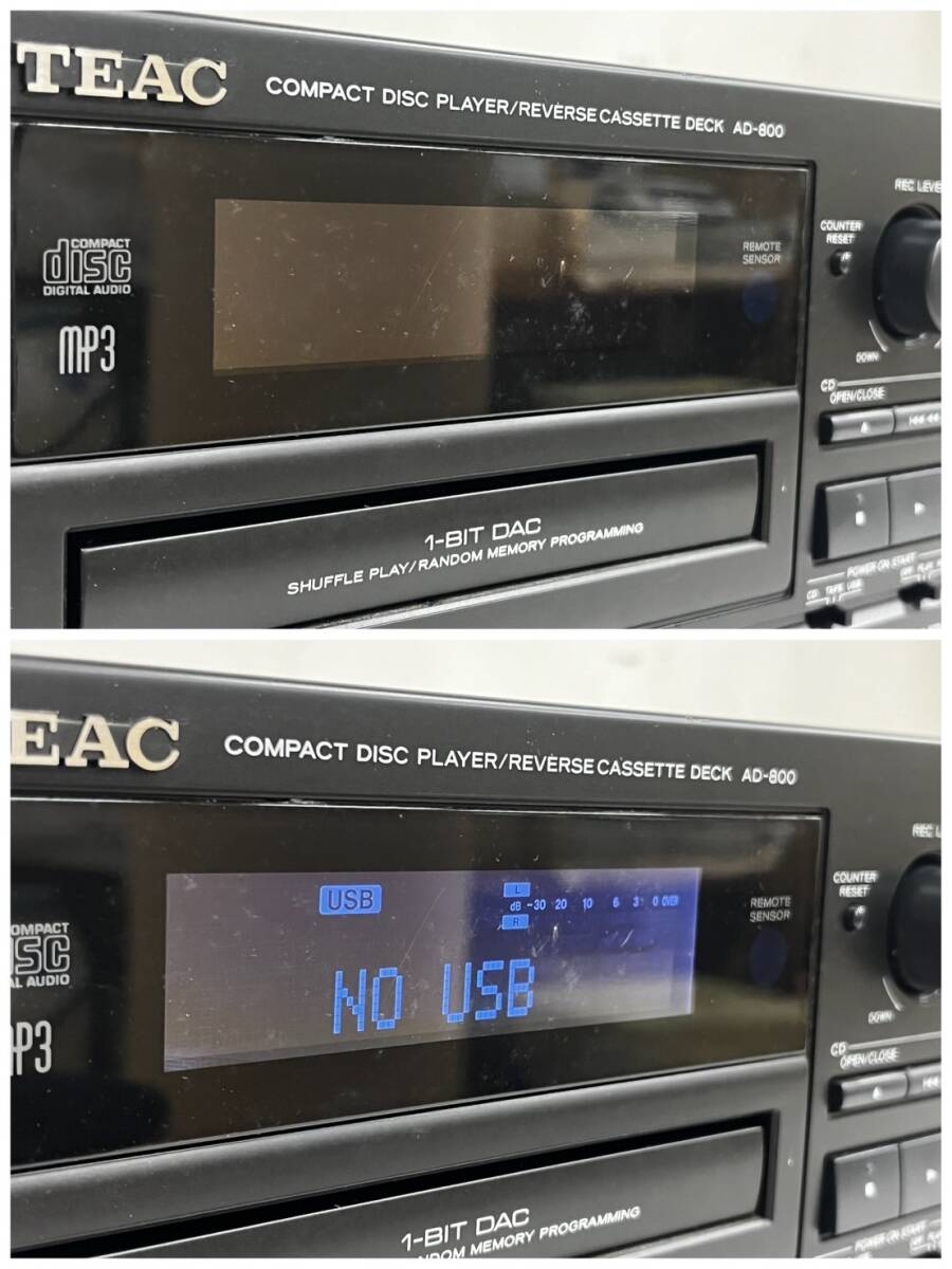 WA037283(052)-519/AM12000【名古屋】TEAC プレイヤー COMPACT DISC PLAYER AD-800 ティアック_画像9