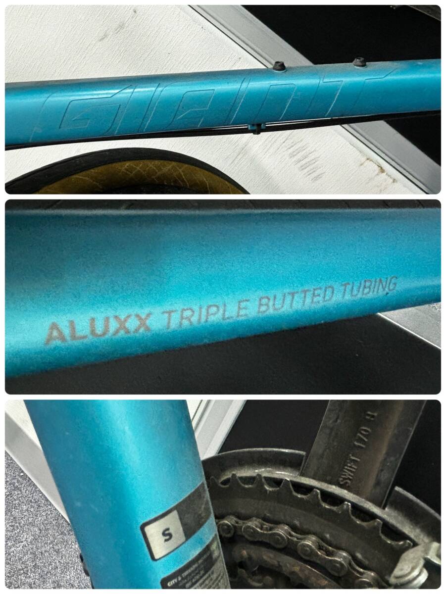 静A039275(051)-11/OT9000【静岡から家財便また引取り】自転車 GIANT ジャイアント ALUXX TRIPLE BUTTED TUBING Sサイズ クロスバイクの画像9
