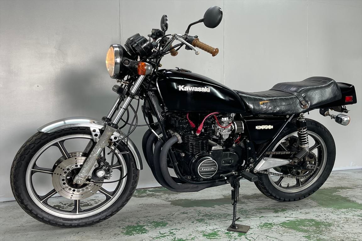 KZ750 売り切り！１円スタート！☆始動動画有☆エンジン好調！Z750FX2型輸出仕様！国内登録済み！社外マフラー！全国配送！福岡佐賀の画像6