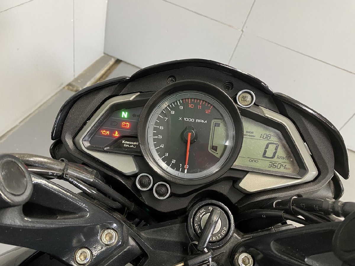 BAJAJ パルサー200NS 売り切り！１円スタート！☆始動動画有☆エンジン好調！低走行3604km！ノーマル！キャブ車!検)Z250 全国配送!福岡佐賀の画像3