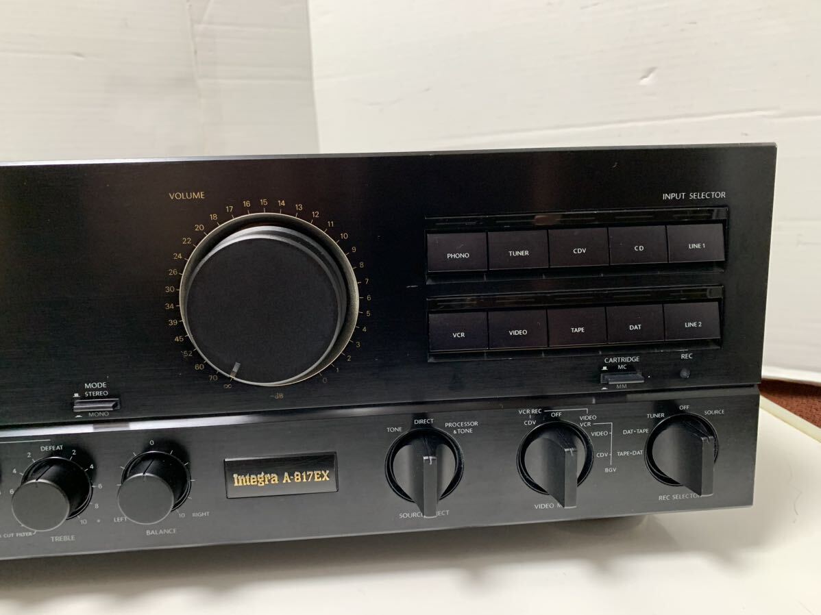 (整備品)ONKYO プリメインアンプIntegra A-817EX _画像3