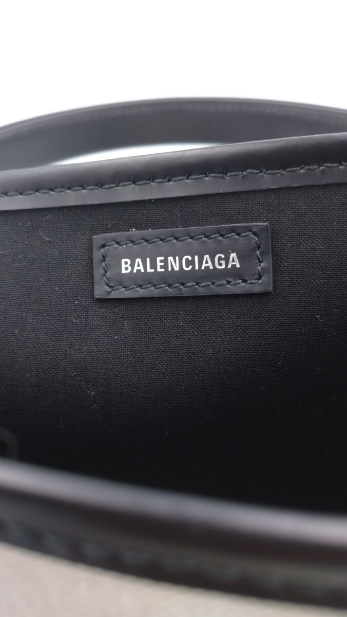 BALENCIAGA バレンシアガ 2way トートバッグ ショルダーバッグ ハンドバッグ レディース ブラック 黒 ホワイト 白_画像9