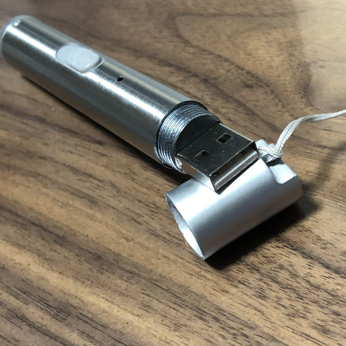 USB充電式ミニフラッシュライト3in1 懐中電灯 ハンディライト コンパクト 多機能