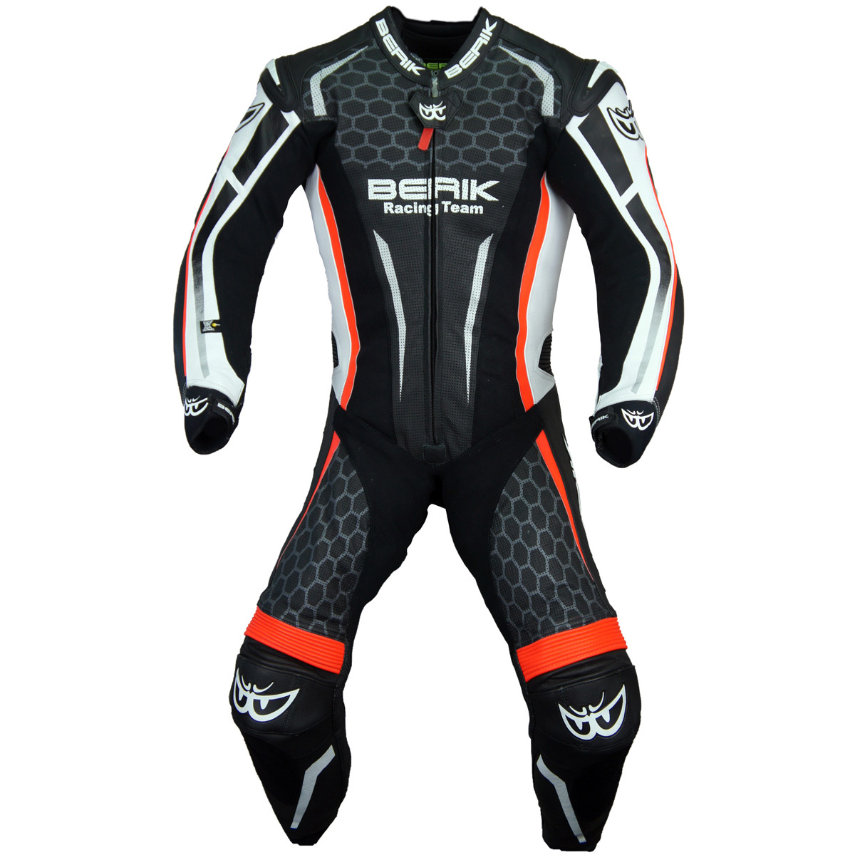 BERIK Berik high grade racing suit LS1-201329-BK RED 56 size 3XL size corresponding [ motorcycle supplies ] MFJ official recognition model 