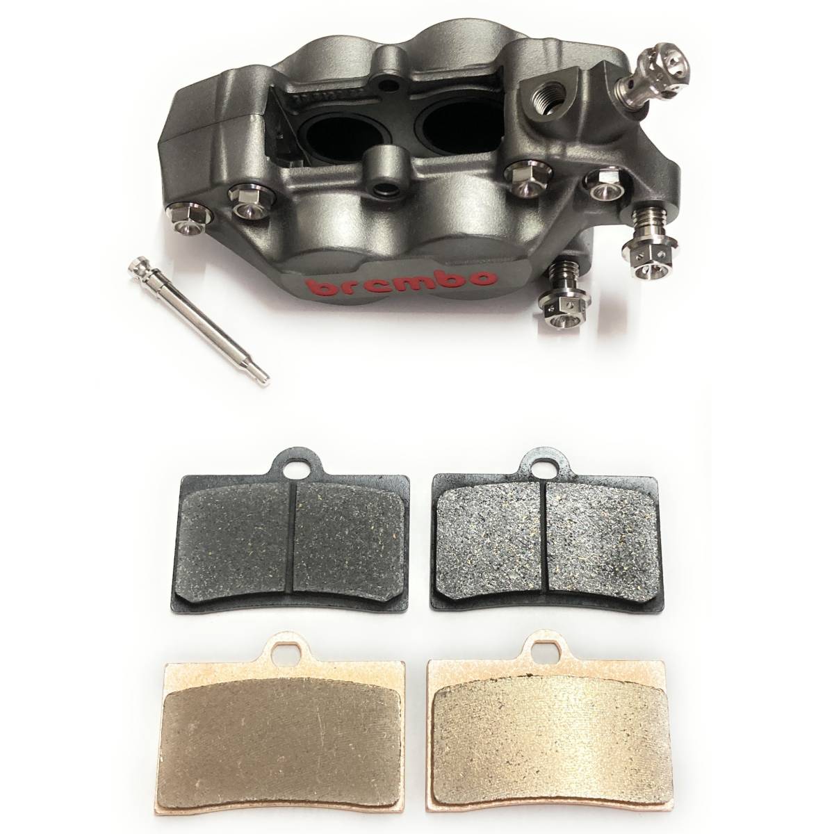 2set ブレーキパッド ブレンボ brembo 40mm 4pot ブレーキキャリパー セミメタル DUCATI 748 750SS 900SS 916 M400 M750 aprilia RS250の画像2