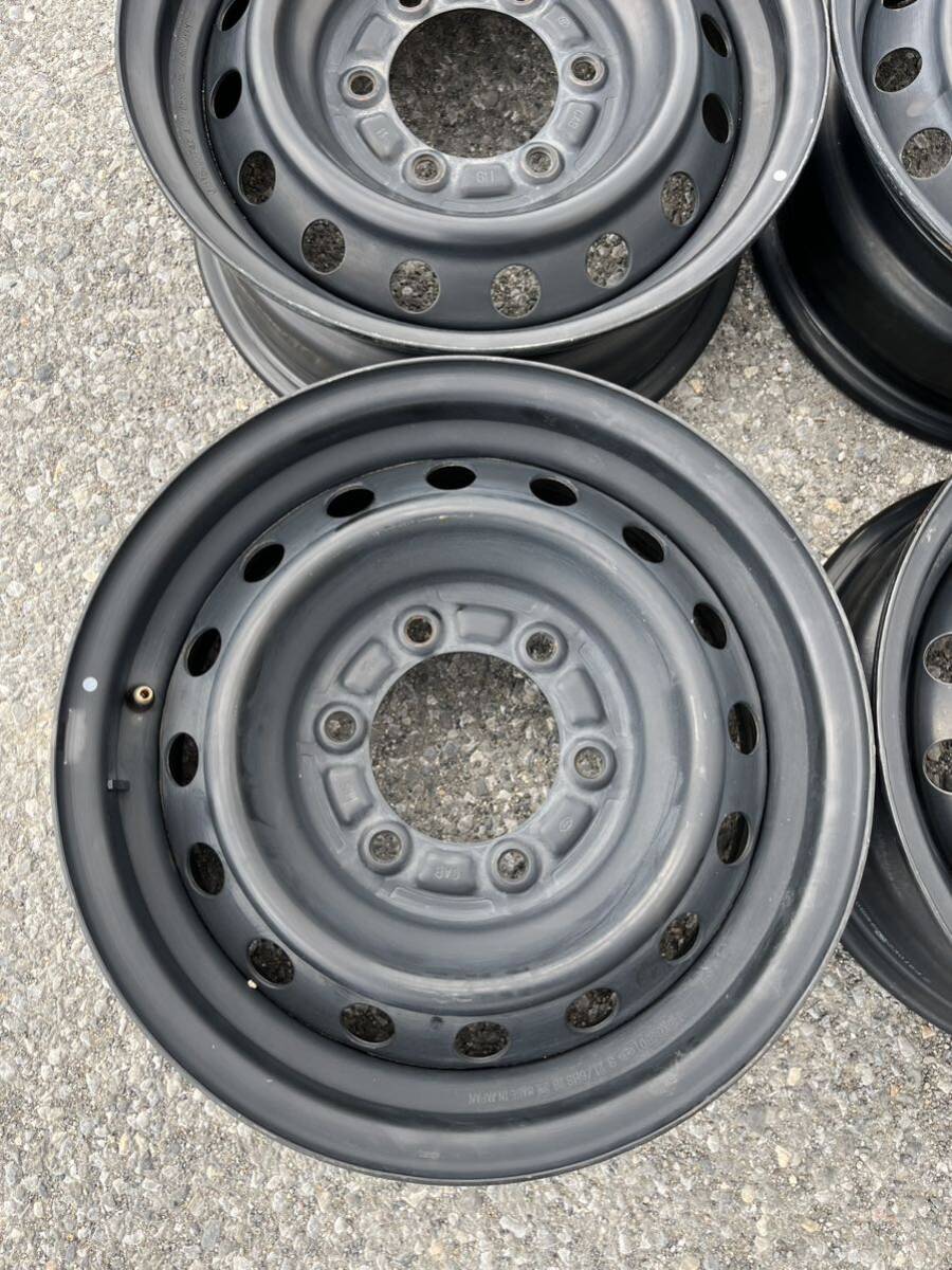 中古 15x6J PCD 139.7 6H ハイエース 純正 スチールホイール 4本 セットの画像2