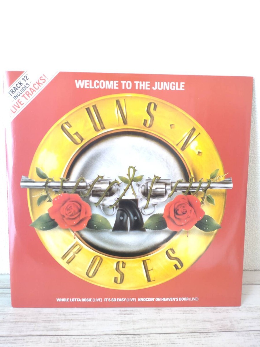 LPレコード◆ガンズアンドローゼス GUNS'N'ROSES / WELCOME TO THE JUNGLE / GEF30T_画像1
