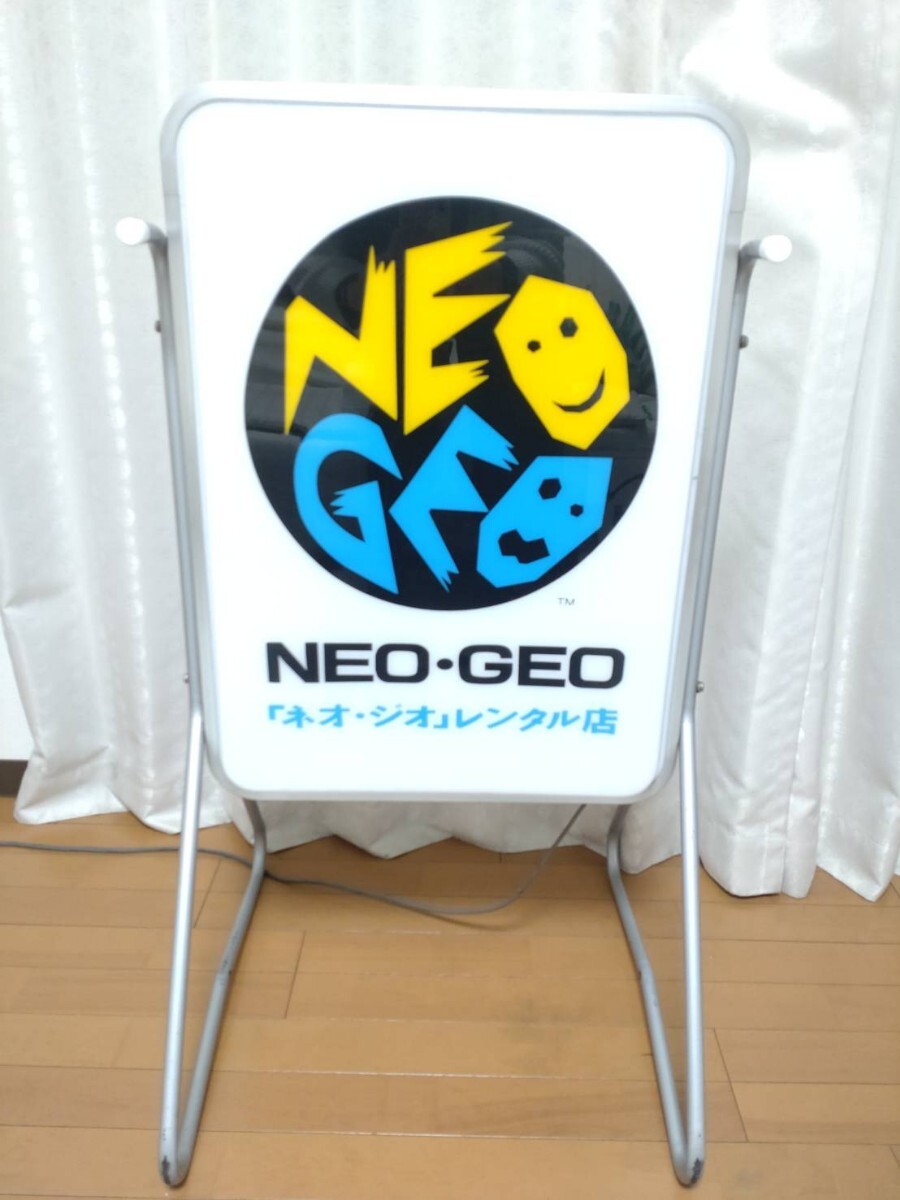 NEOGEO 看板 大型看板 ネオジオ neo geo 高さ90㎝ 店頭 昭和レトロ 当時物 レア 行燈 非売品 ※復刻版ではありませんの画像2