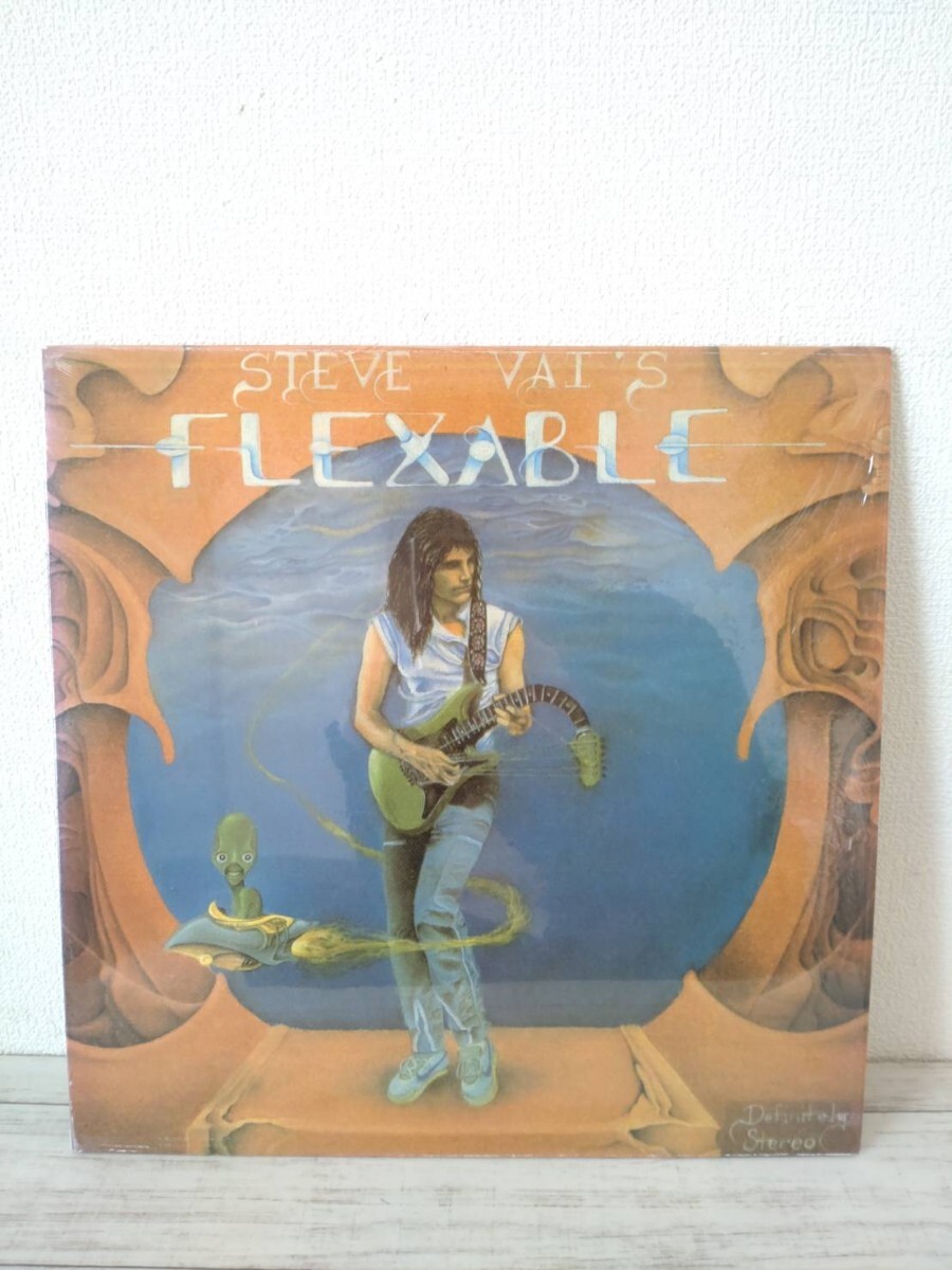 【シュリンク付LPレコード】Steve Vai / Flex-Able / Akashic Records / UR777 / 冊子付/シュリンク付_画像1