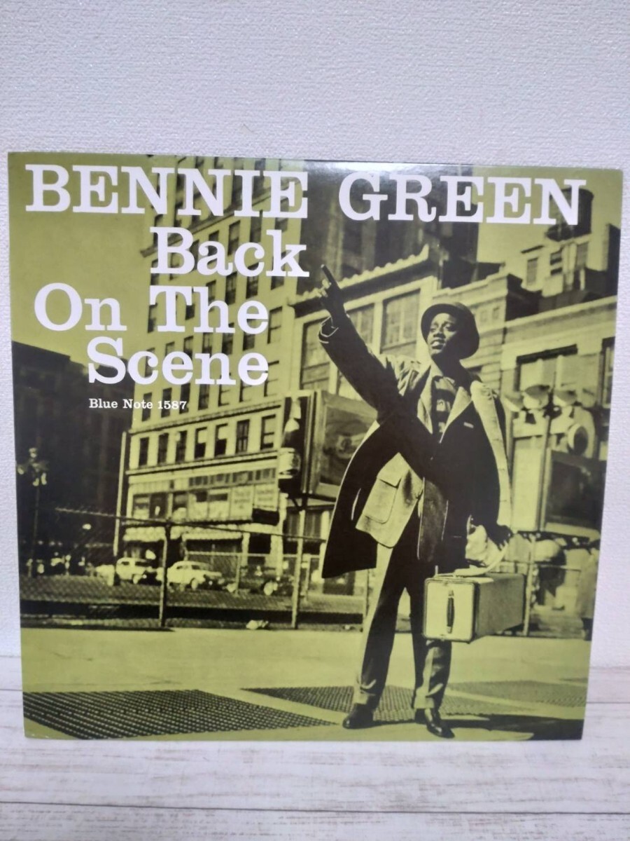 【白ラベル非売品LPレコード】白プロモ / Bennie Green / Back on the Scene / DY-5708-2（Not For Sale）/ Blue Note 1587の画像1