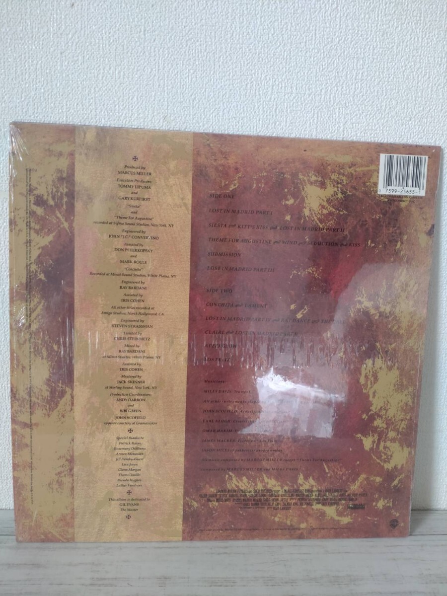 【シュリンク付きUS盤LPレコード】Miles Davis / Marcus Miller/ Music From Siesta/ Warner/ 9 25655-1/晩年のマイルス_画像7