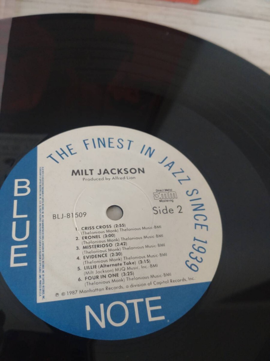 【シュリンク付LPレコード】Milt Jackson「Milt Jackson With John Lewis」LP（12インチ）/Blue Note(BLJ 81509)/ジャズ_画像4