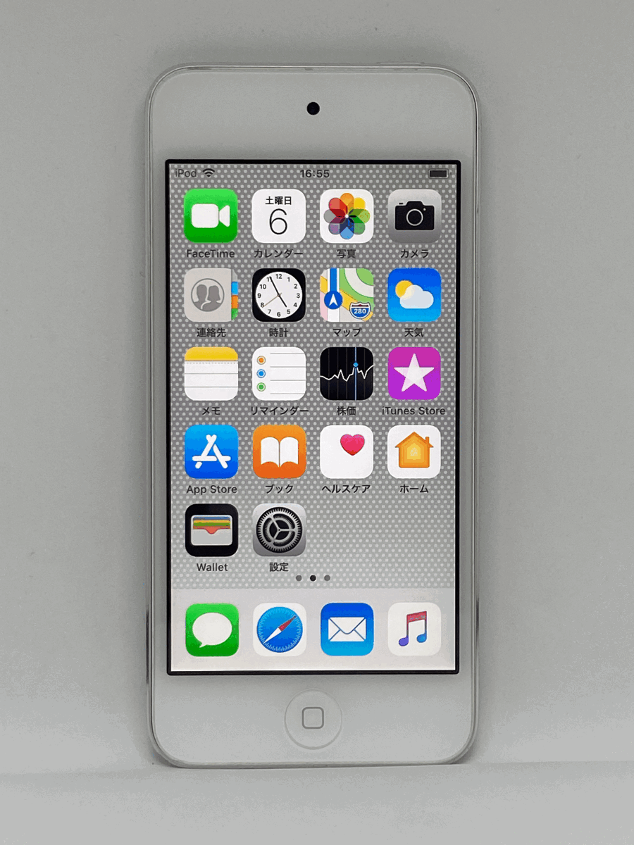 【新品バッテリー交換済み】 Apple iPod touch 第6世代 32GB シルバー 中古品 【完動品 1円スタート】の画像1