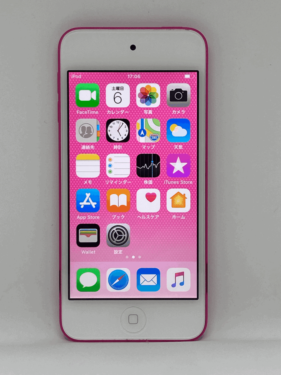 【新品バッテリー交換済み】 Apple iPod touch 第6世代 32GB ピンク 中古品 【完動品 1円スタート】の画像1