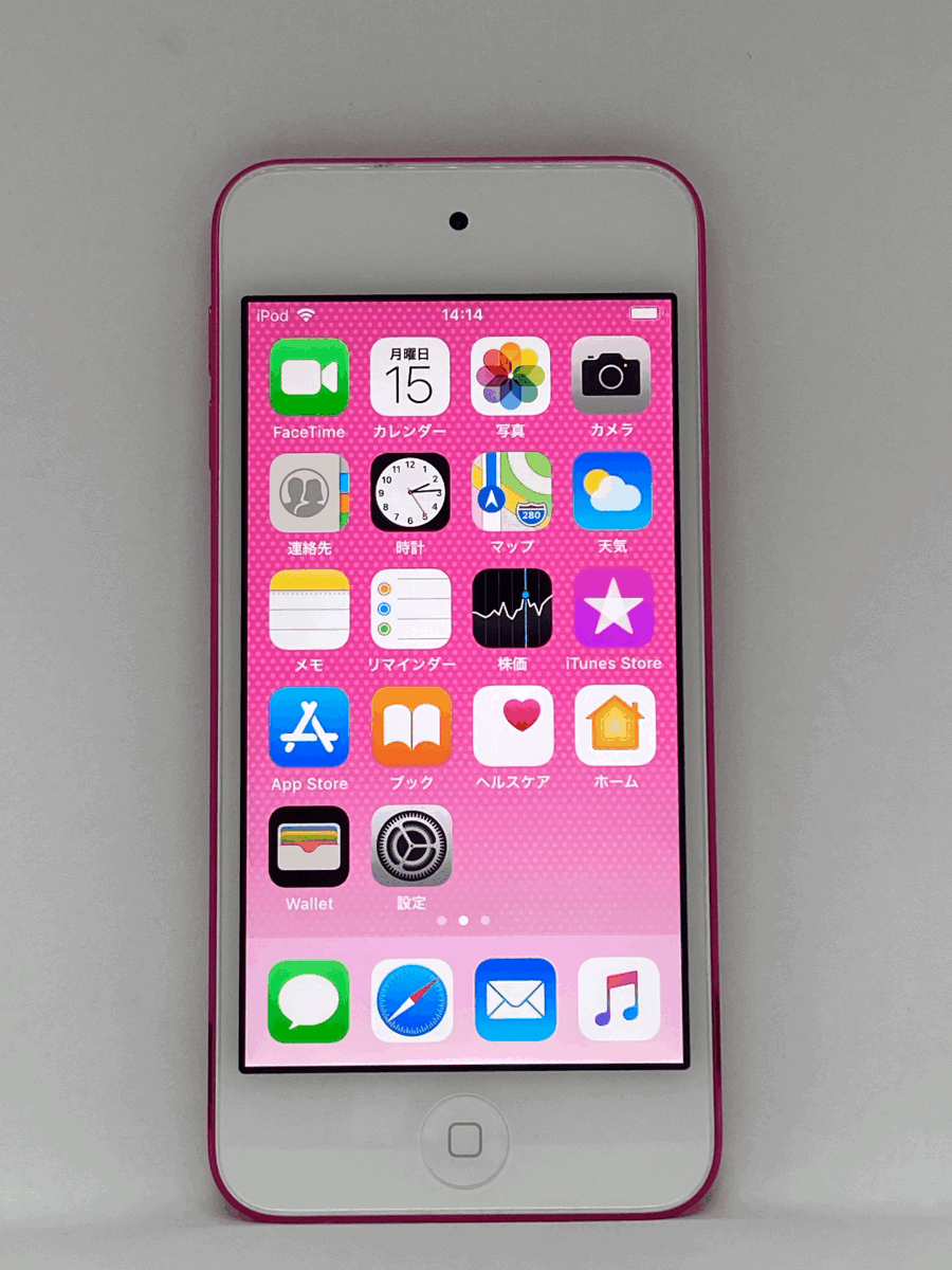 【新品バッテリー交換済み】 Apple iPod touch 第6世代 32GB ピンク 中古品 【完動品 1円スタート】の画像1
