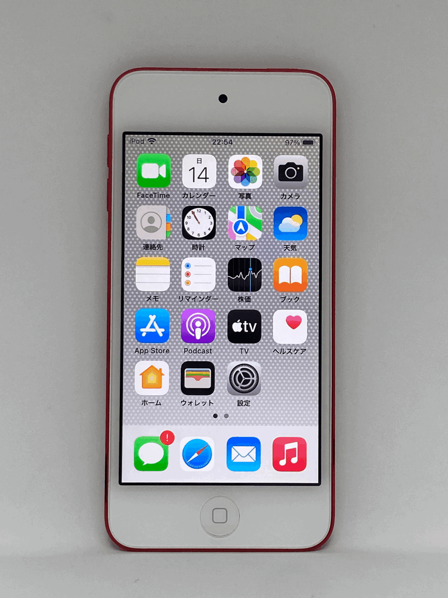 【新品バッテリー交換済み シリーズ最終モデル】 Apple iPod touch 第7世代 32GB (PRODUCT) RED レッド 【完動品 1円スタート】_画像2