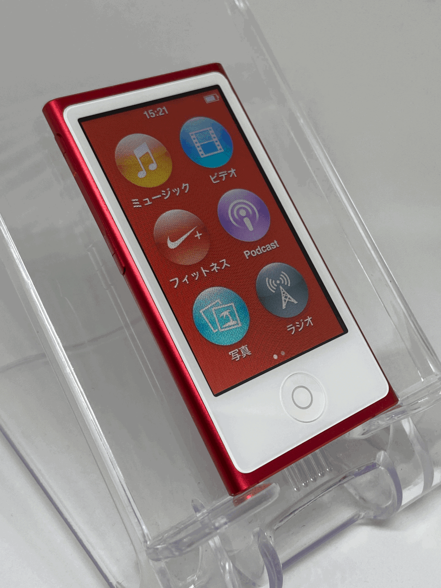 【新品バッテリー交換済み nanoシリーズ最終モデル】 Apple iPod nano 第7世代 16GB (PRODUCT) RED レッド 【生産終了品 1円スタート】の画像2