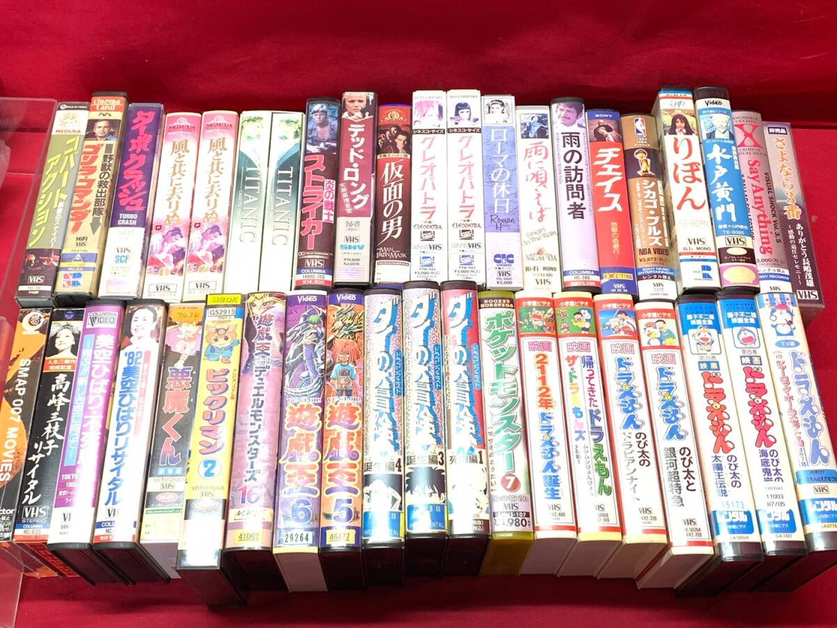 ビデオ VHS 40本 まとめ売り アニメ 洋画 リサイタル 美空ひばり ドラえもん ダイの大冒険 風と共に去りぬ クレオパトラ りぼん の画像1