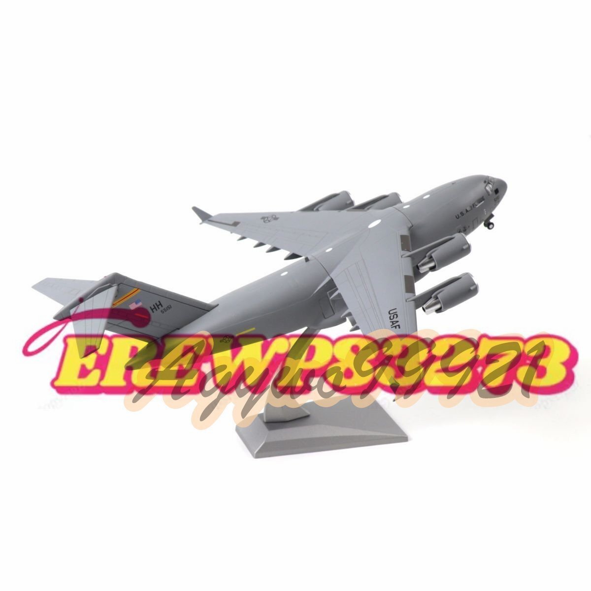 1: 200 米国グローブマスター C-17 輸送機ダイキャスト飛行_画像7