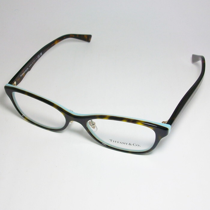 TIFFANY&CO ティファニー レディース 眼鏡 メガネ フレーム TF2187D-8134-52 度付可 ASIAN FIT　ブラウンデミ ターコイズブルー_画像3