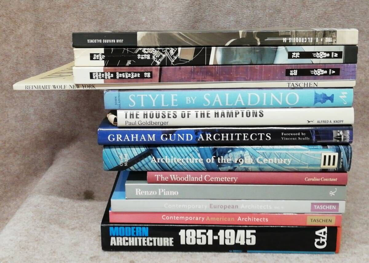 建築 作品集 写真集 英語版 13冊 まとめ MODERN ARCHITECTURE Renzo Piano The Woodland Cemetery 他 33-34の画像1