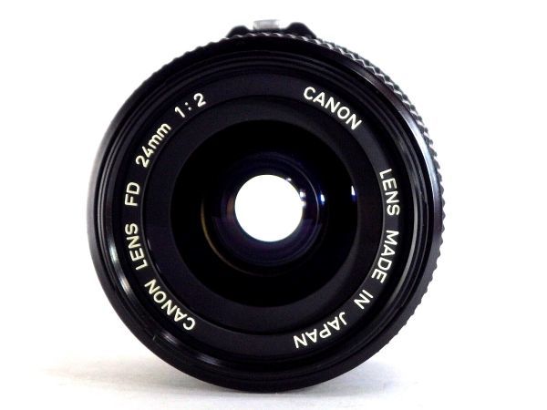 送料無料!! Canon New FD 24mm f2 MF Lens レア 美品 動作OK キャノン 広角 単焦点 レンズ カメラ マニュアル 一眼レフ Camera Wide Angle