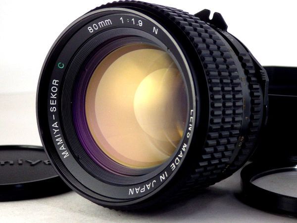 送料無料!! Mamiya マミヤ Sekor C 80mm f/1.9 N 完動 人気 中判カメラ MF レンズ Camera Lens M645 1000S Pro TL Super Medium フィルム_画像1