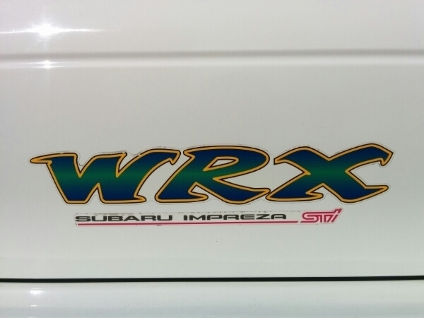 ★新品 SUBARU スバル トランク デカール ステッカー STI レッド スバル インプレッサ WRX（GC8型）_画像1