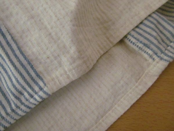 (48521)s.t.closet Estee * closet tunic pull over blouse no sleeve linen. stripe USED