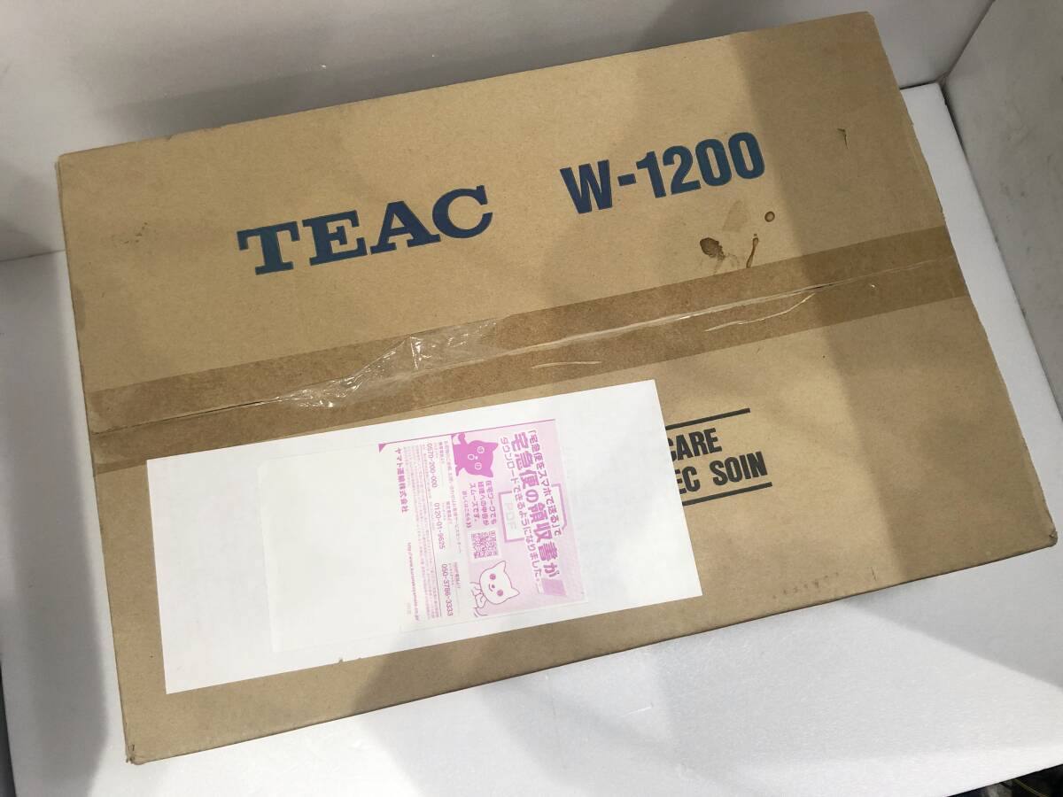 未開封 TEAC ティアック W-1200 DOUBLE CASSETTE DECK ダブルカセットデッキ カセットデッキ オーディオ機器 AD046120の画像2