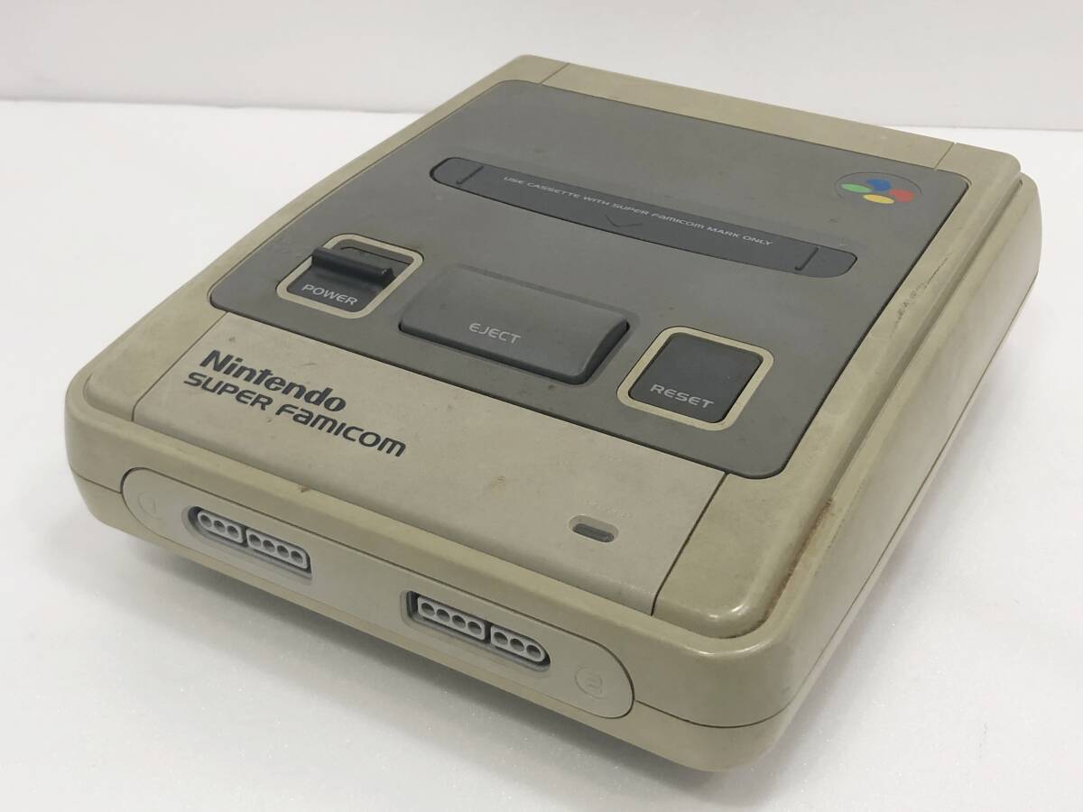 Nintendo 任天堂 SUPER FAMICOM スーパーファミコン 本体 SHVC-001 取説/ケーブル/コントローラー/外箱付き 動作確認済 AD054080の画像2