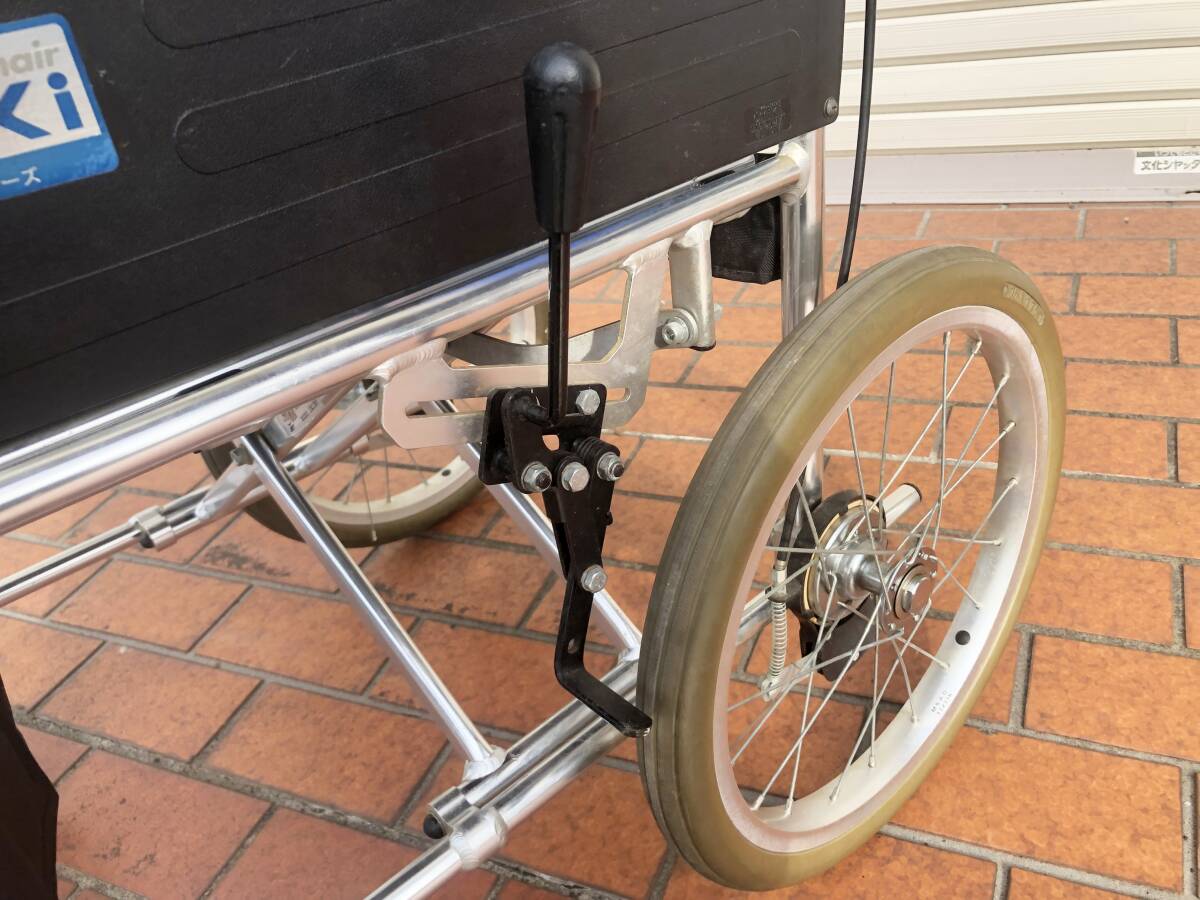 【直接引取り限定】MiKi Wheel Chair BALシリーズ 車椅子 三貴 BAL-2 折り畳み 車いす 介助型 現状品 AD063000の画像7