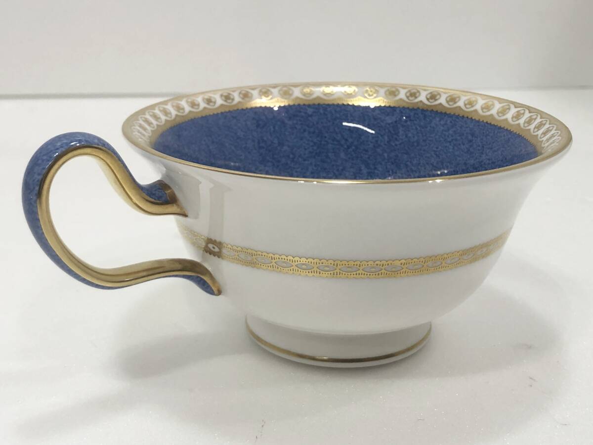 WEDGWOOD ウェッジウッド ULANDER POWDER BLUE ユーランダー パウダー ブルー カップ＆ソーサー アンティーク 洋食器 AD069060の画像3