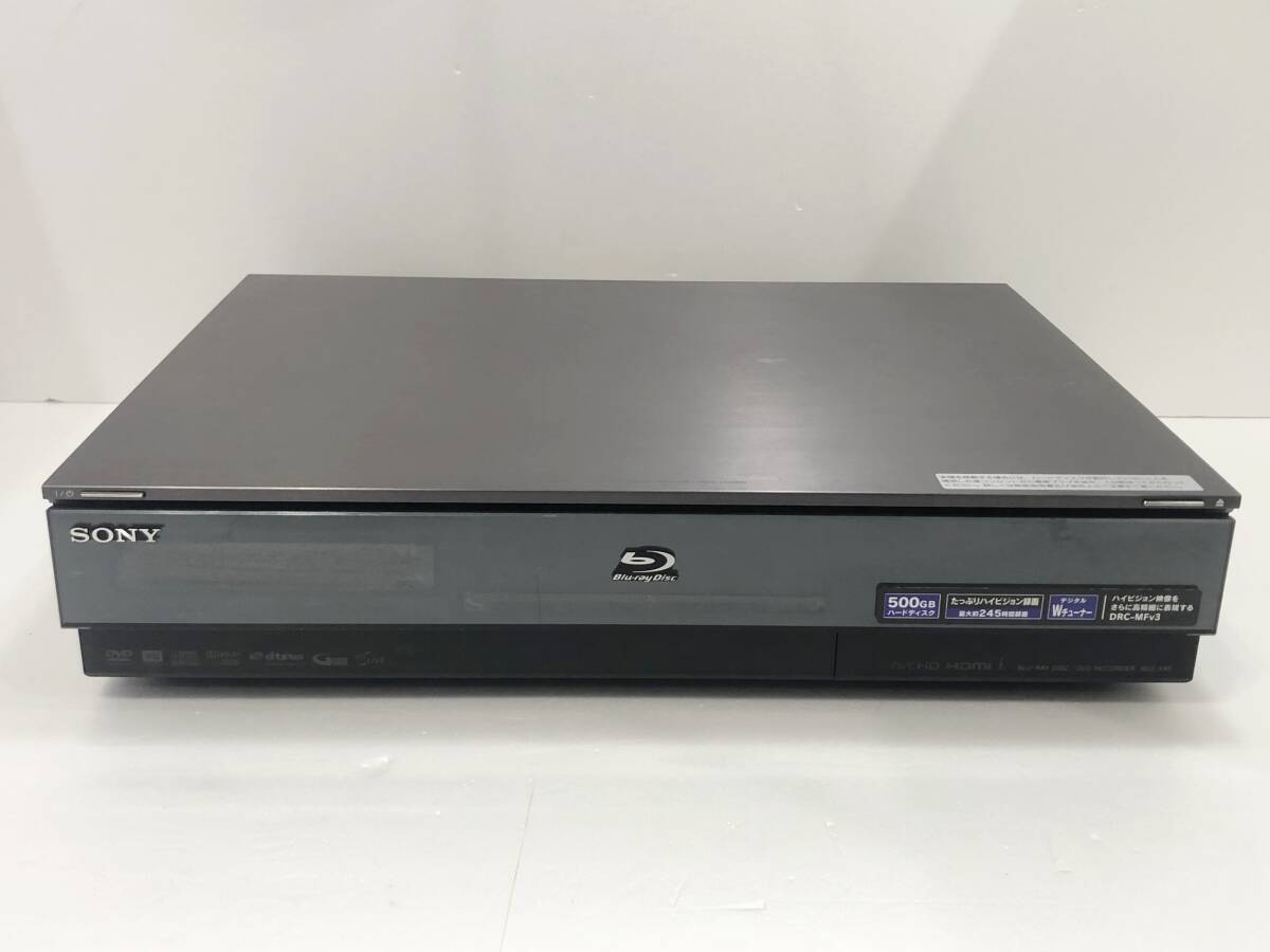 SONY ソニー DVD Blu-ray RECORDER ブルーレイ レコーダー BDZ-X95 HDD搭載 2008年製 通電確認済 現状品 AD076100の画像1