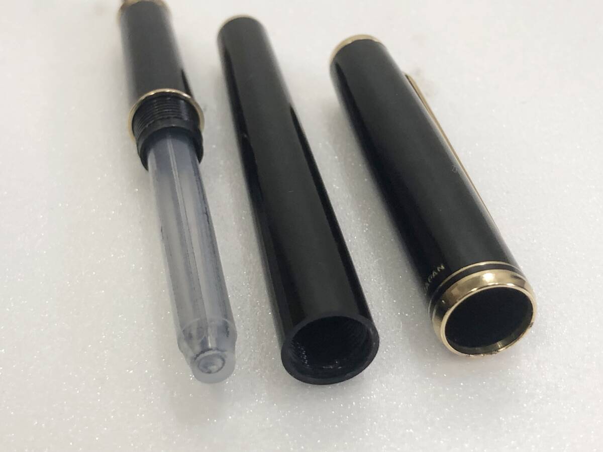 PILOT パイロット CUSTOM カスタム ペン先 14K 585 刻印有 黒 ブラック 万年筆 筆記用具 文房具 現状品 AD127000の画像6