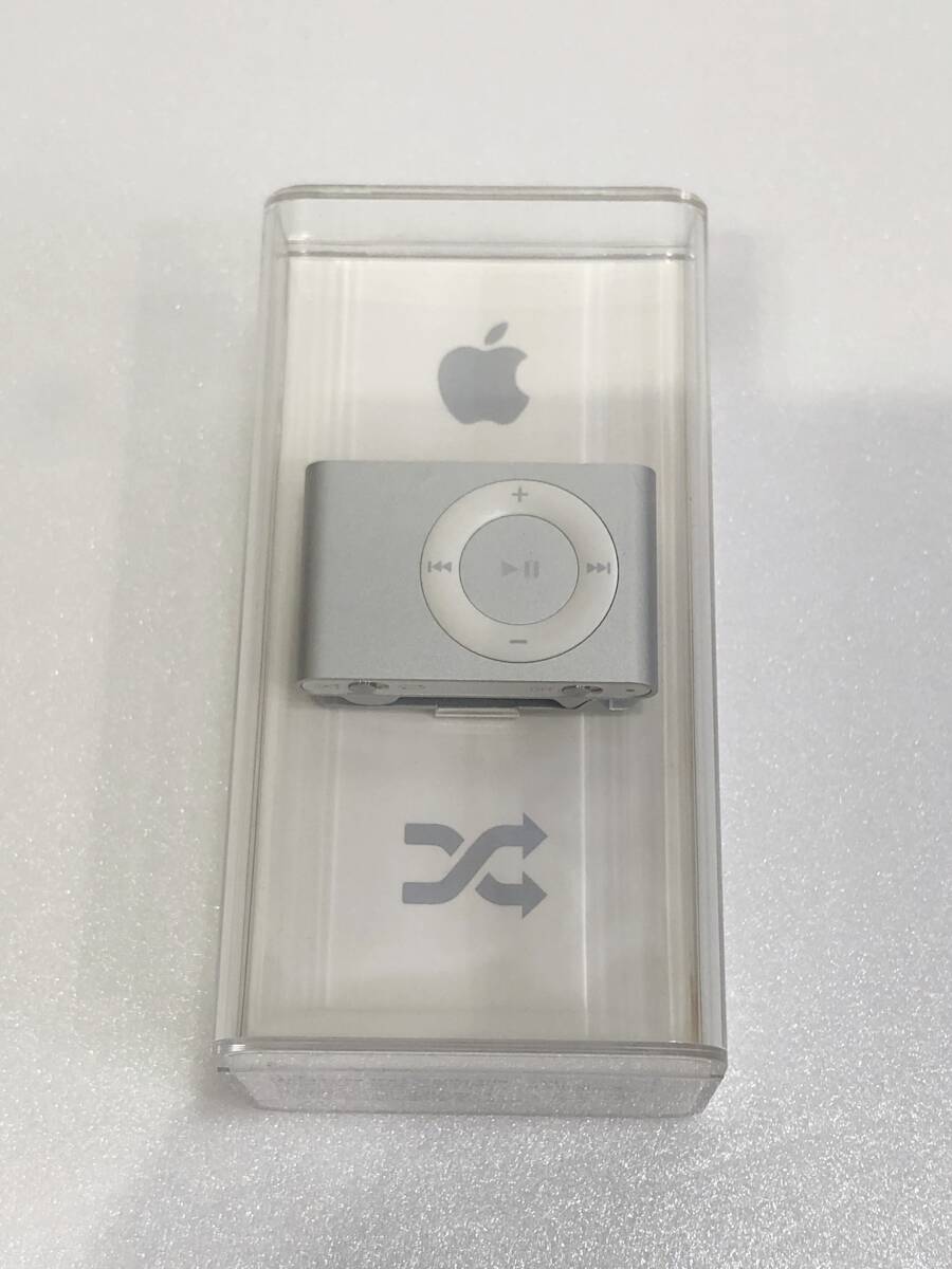 未開封品 Apple アップル iPod Shuffle 第2世代 シルバー 1GB MA564J/A AD133000の画像1